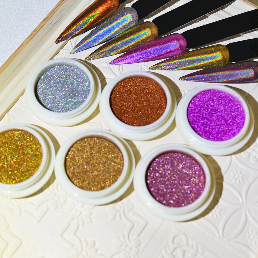 Miss Rose Multicolor High Pigmented Glitter Shimmer Eyeshadow