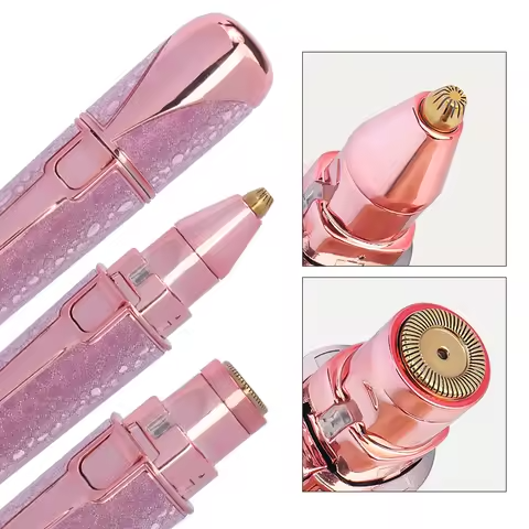 YESX HX-201 2-in-1 Eyebrow & Facial Hair Trimmer – Portable Battery Tool