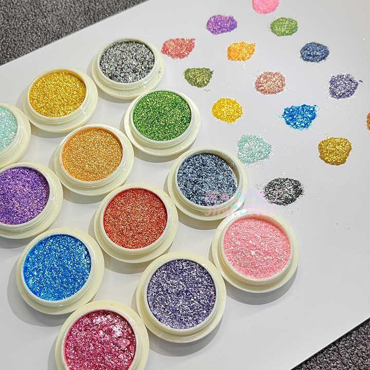 Miss Rose Multicolor High Pigmented Glitter Shimmer Eyeshadow