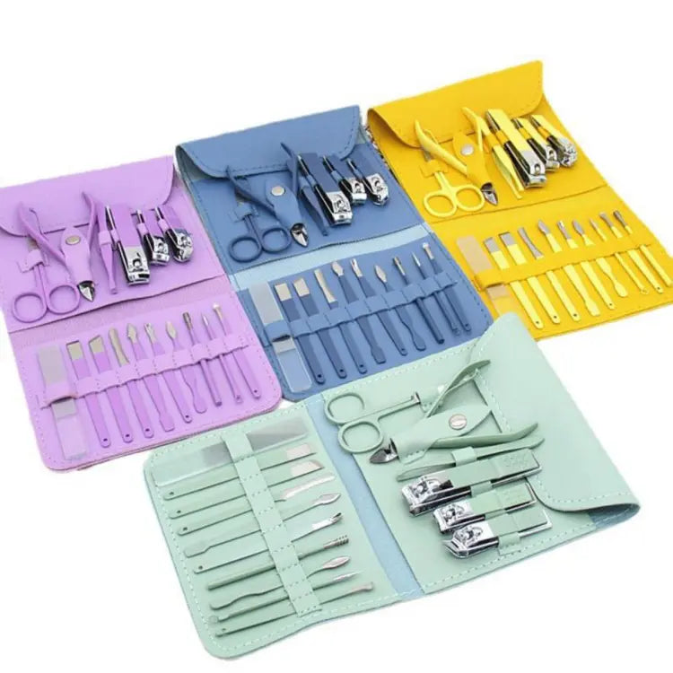 16-in-1 Nail Manicure Kit – Stainless Steel Set