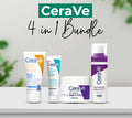CeraVe 4-in-1 Skincare Kit – Cleanser, Serum, Cream & Sunblock