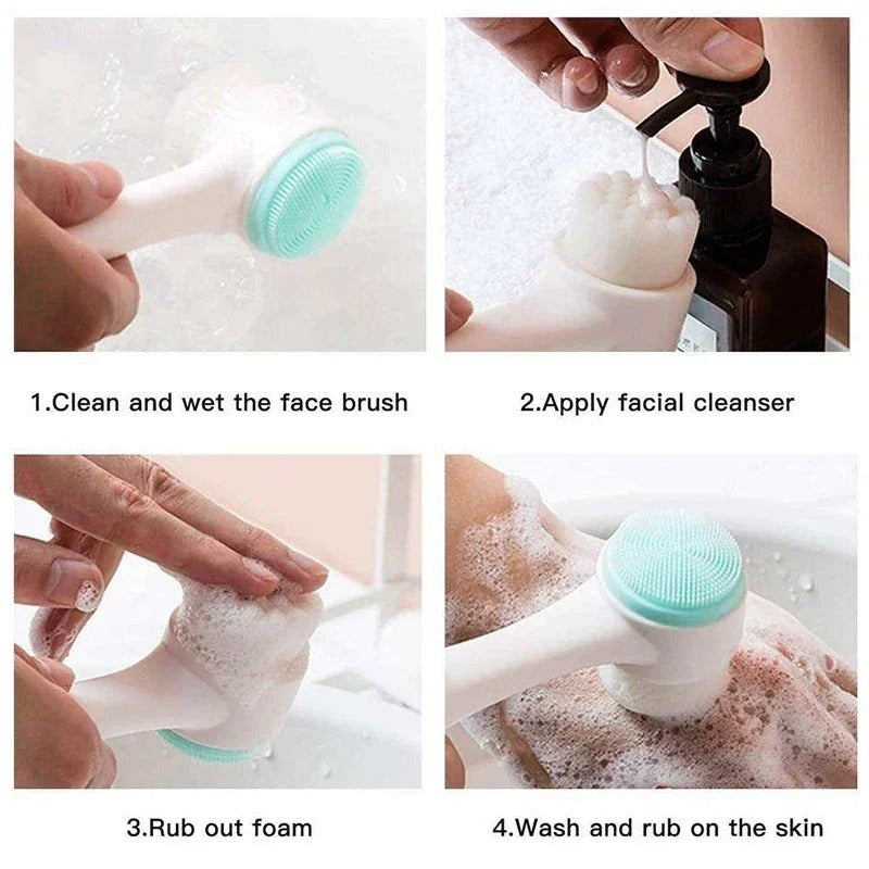 3D Silicone Face Cleanser & Massage Brush