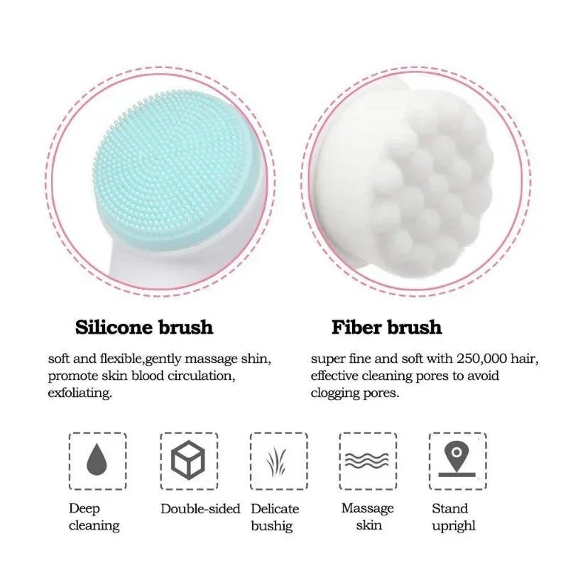 3D Silicone Face Cleanser & Massage Brush