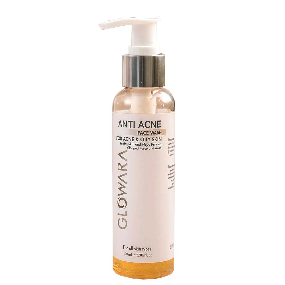 Glowara Anti Acne Face Wash – Deep Cleansing Formula with Anti-Microbial & Oil-Control Ingredients