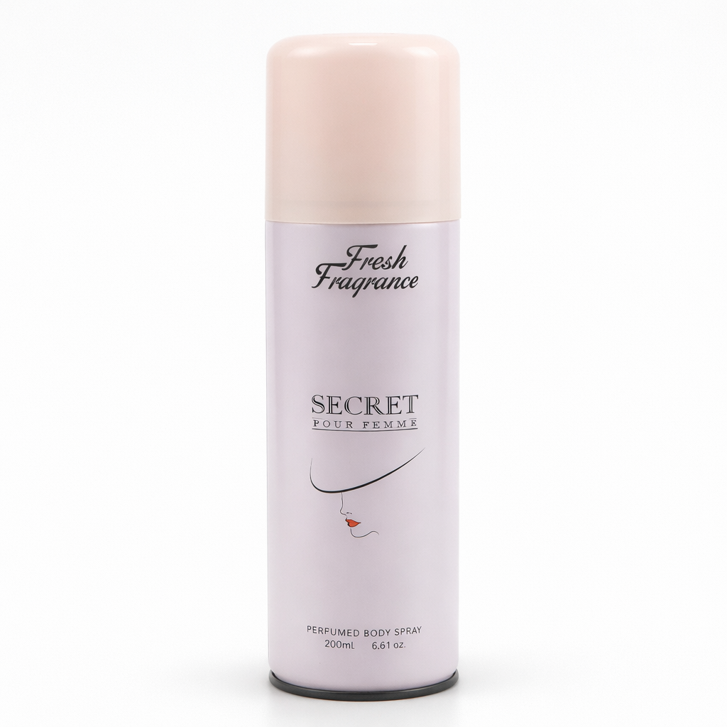SECRET POUR FEMME Fresh Fragrance Perfumed Body Spray 200ml