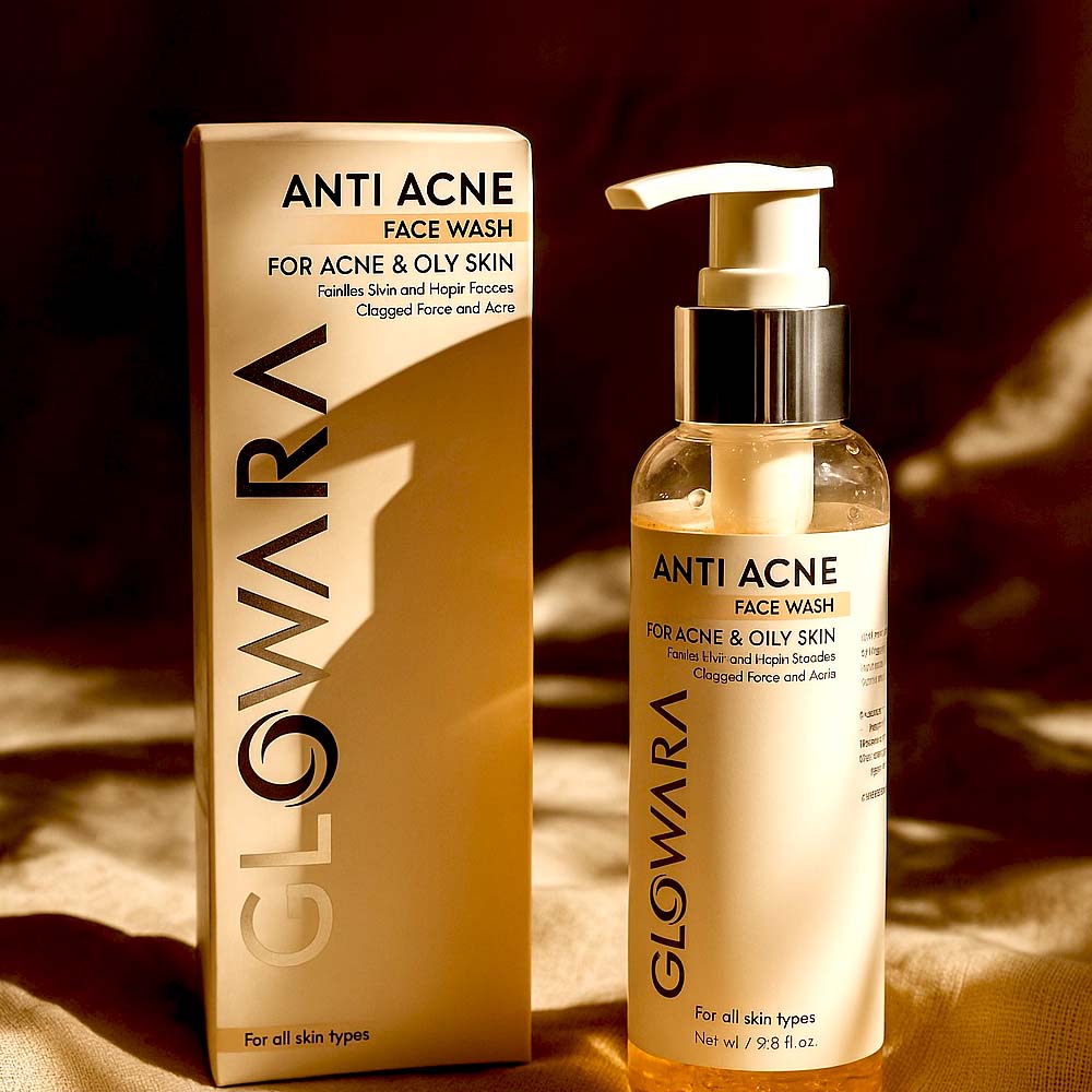 Glowara Anti Acne Face Wash – Deep Cleansing Formula with Anti-Microbial & Oil-Control Ingredients