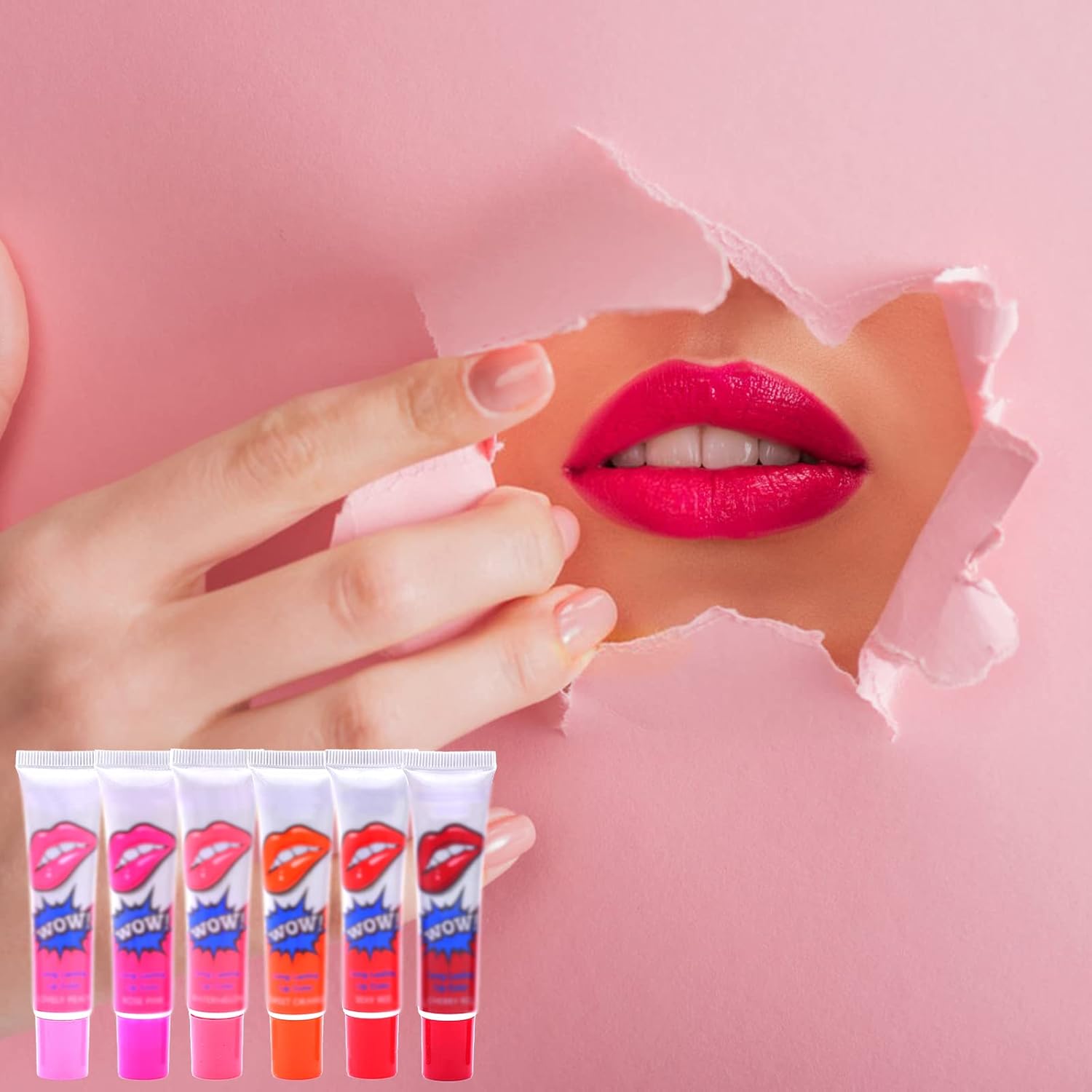 Pack Of 6 High Pigmented Lip Gloss Lipstick