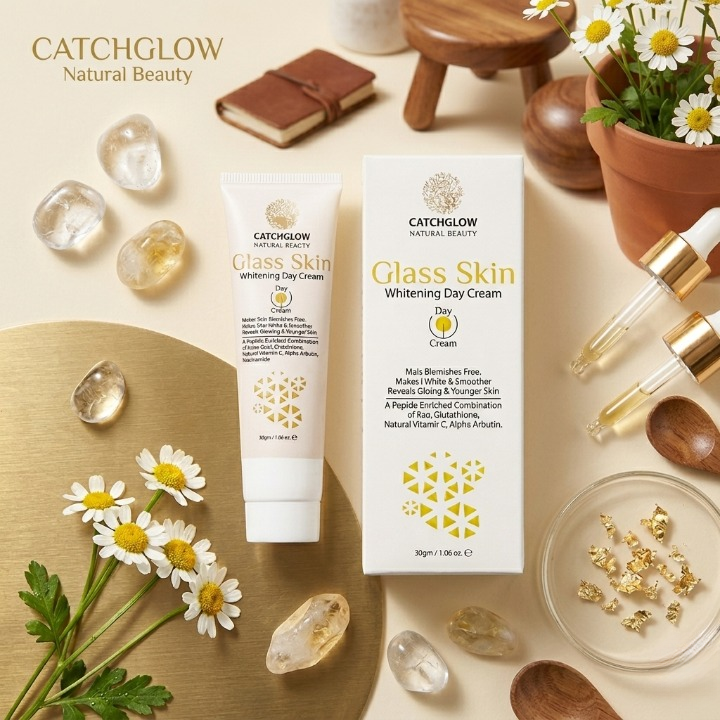 Catchglow Glass Skin Day Cream 30g — Radiant Glow & Brightening Skincare.