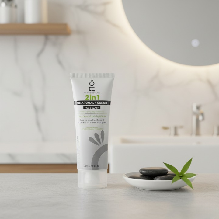 2 In 1 Charcoal + Scrub Face Wash 120ml