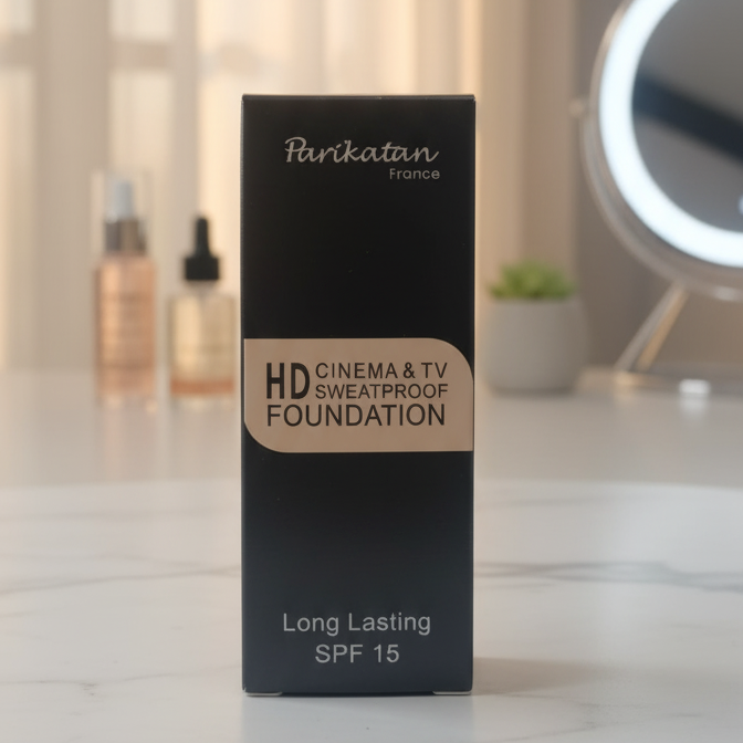 Parikatan Sweatproof Foundation – Long-Lasting, Smooth Finish with SPF 15 (25ml)