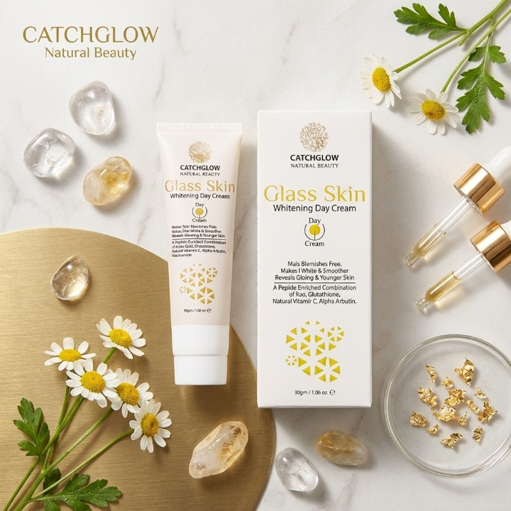 Catchglow Glass Skin Day Cream 30g — Radiant Glow & Brightening Skincare.