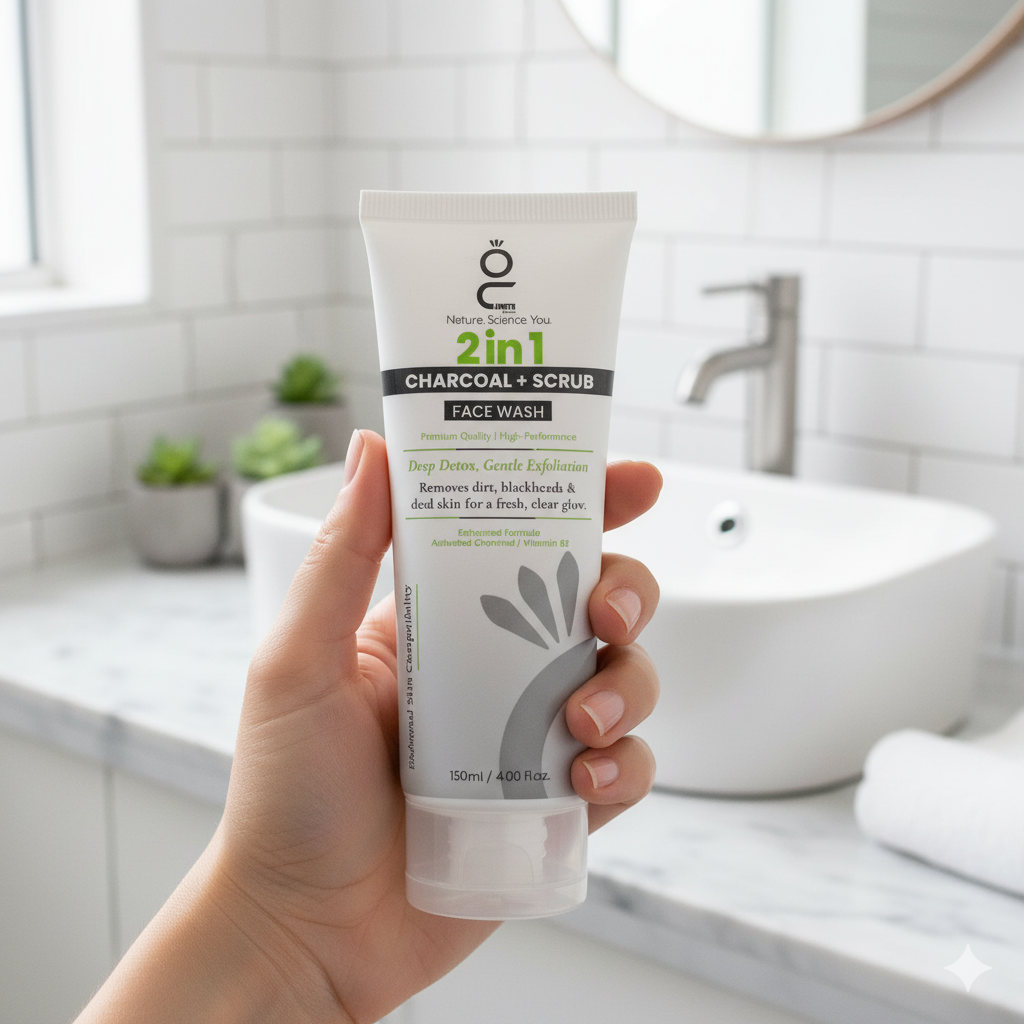 2 In 1 Charcoal + Scrub Face Wash 120ml