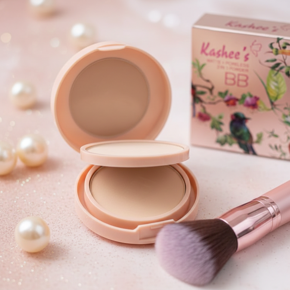 Kashees 2 In 1 Face Powder 110g – Dual Coverage Foundation