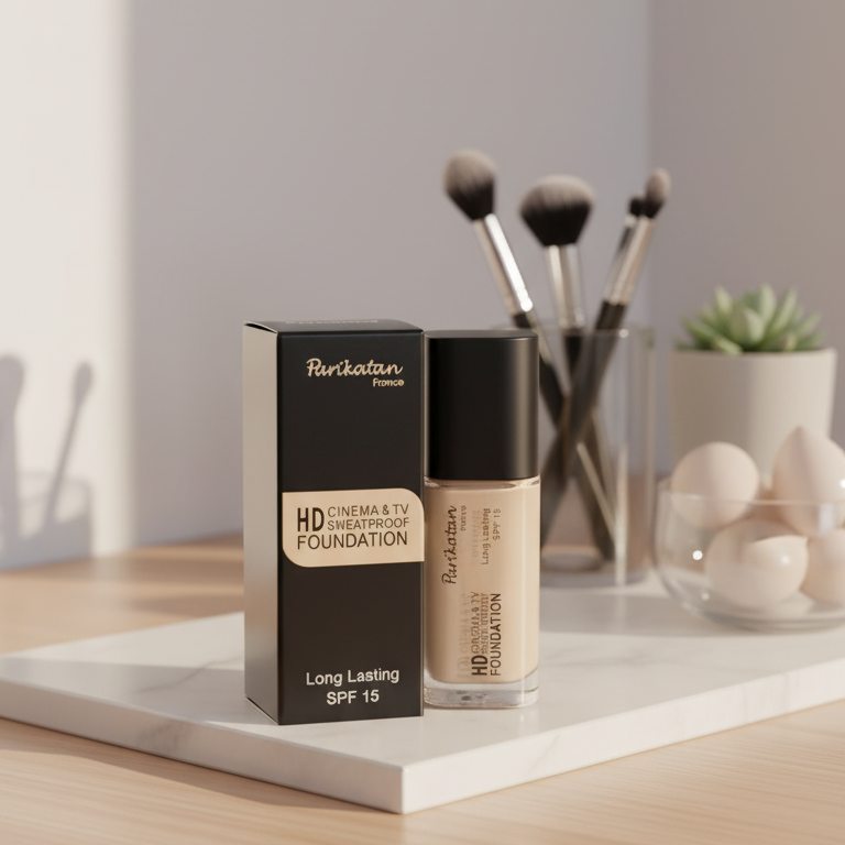 Parikatan Sweatproof Foundation – Long-Lasting, Smooth Finish with SPF 15 (25ml)