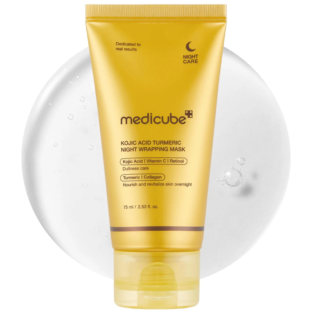 Medicube Turmeric Overnight Peel-Off Mask 75ml with Collagen for Glowing, Firm Skin – Made in Korea