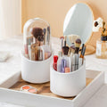 360° Rotating Makeup Organizer – Brush & Cosmetic Storage Box