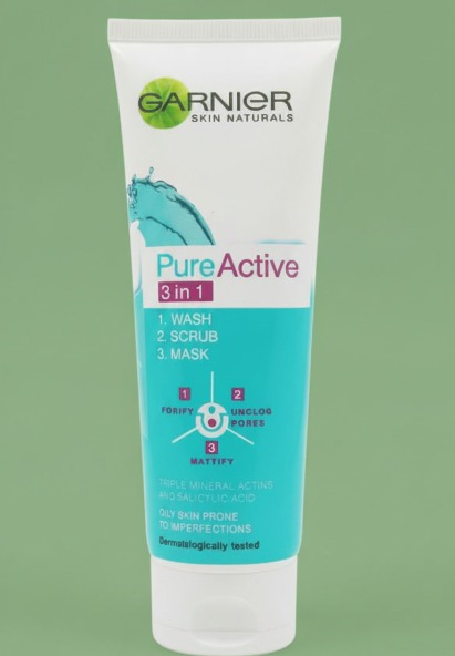 Garnier 3 in 1 Pure Active Face Wash – 100ml
