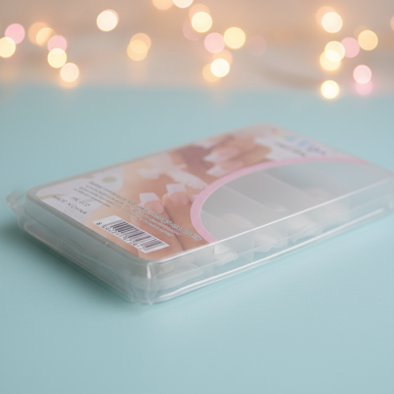 100 Pcs Fake Nails Set – White ABS Plastic Nail Tips