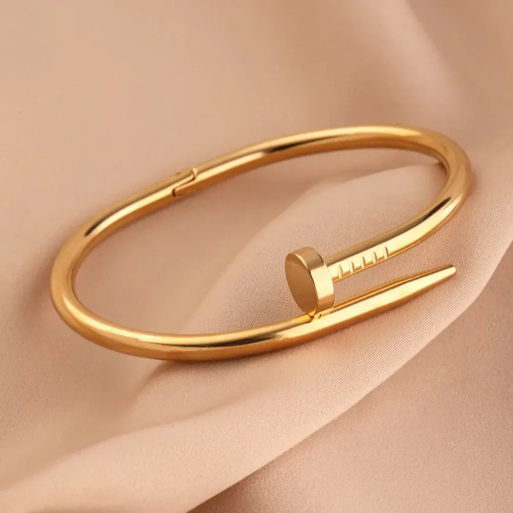 Gold Nail (Keel) Bracelet for Women – Daily Wear