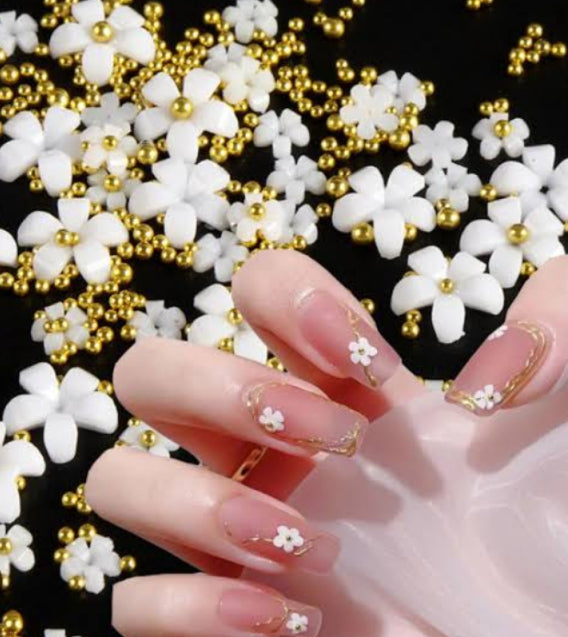10 PCs Fake Nails False Nails Wearable Nails Stylish Pattern Artificial Nails