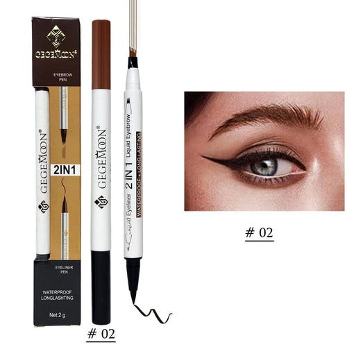 2-in-1 Gegemoon Eyebrow & Eyeliner – Long-Lasting Liquid Duo