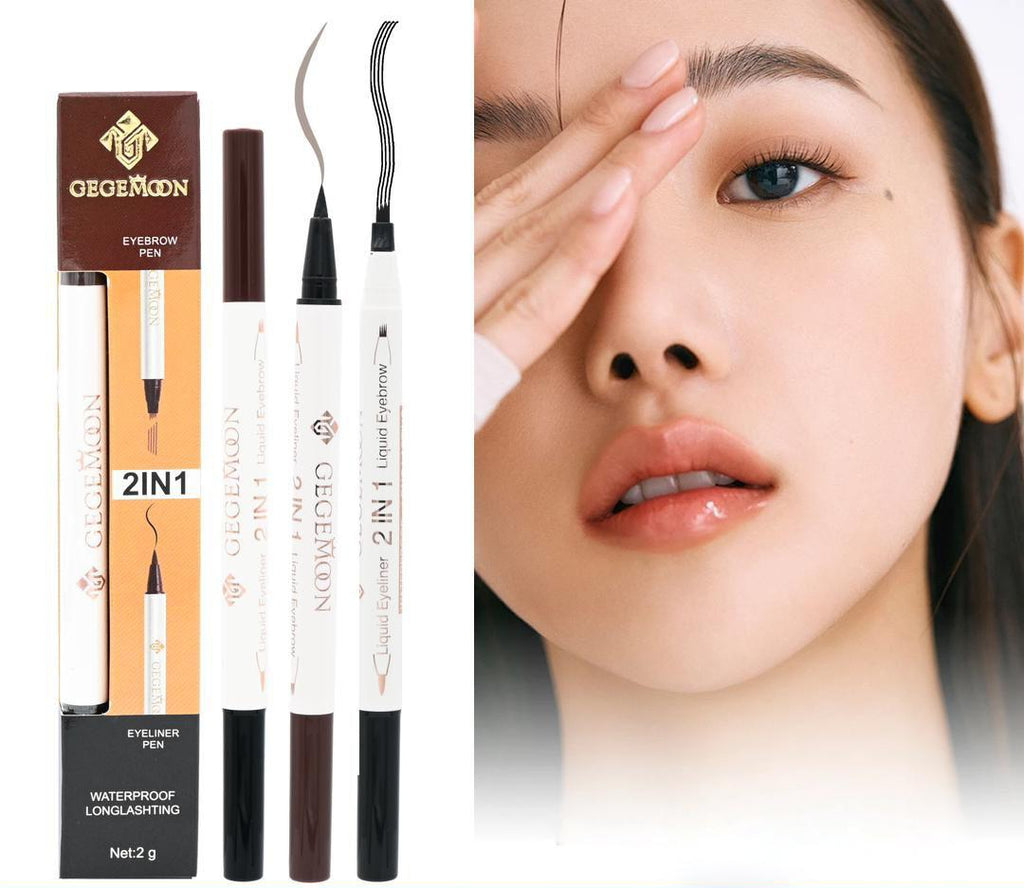 2-in-1 Gegemoon Eyebrow & Eyeliner – Long-Lasting Liquid Duo