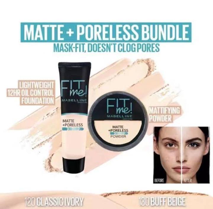 2 in 1 Fitme Foundation & Compact Face Powder