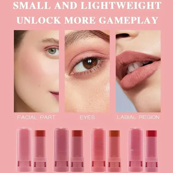 High-Pigment Matte Blush Stick – Long-Lasting, Water-Resistant & Blendable Contour Balm