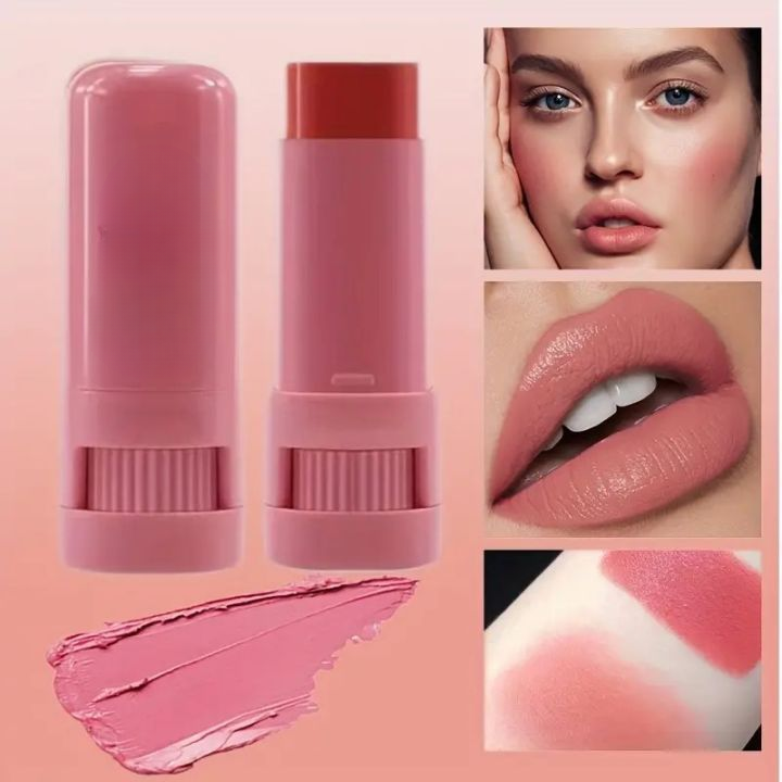 High-Pigment Matte Blush Stick – Long-Lasting, Water-Resistant & Blendable Contour Balm