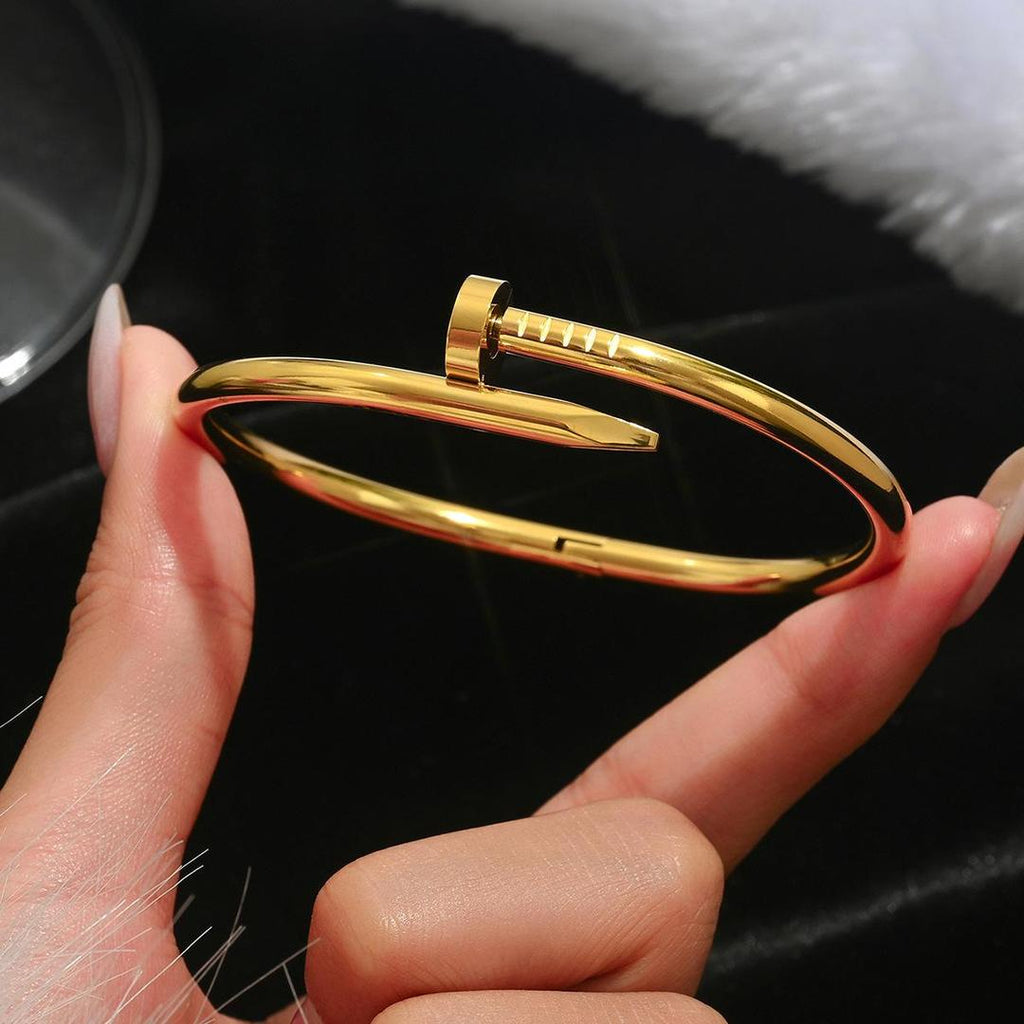 Gold Nail (Keel) Bracelet for Women – Daily Wear