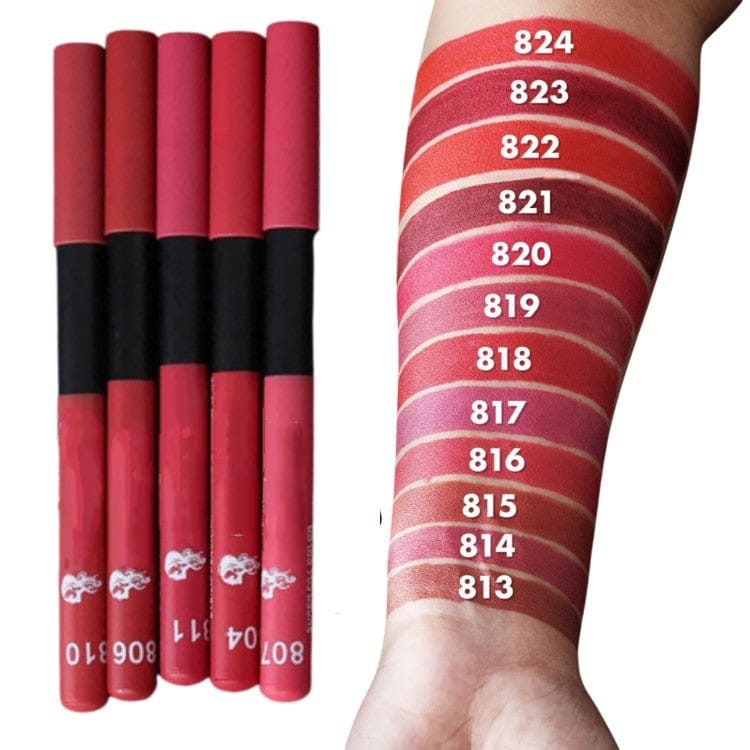Nude Shade Lipstick Pencil – High Pigment, Smooth Application & Long-Lasting Finish - Pack of 12