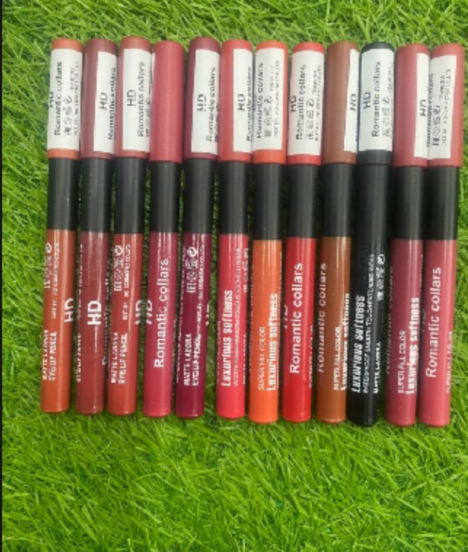 Nude Shade Lipstick Pencil – High Pigment, Smooth Application & Long-Lasting Finish - Pack of 12