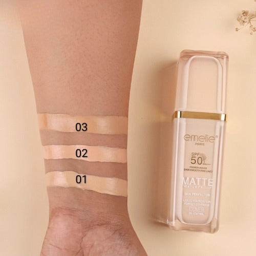 Emelie Paris SPF 50+ Foundation with Primer (30 ml)