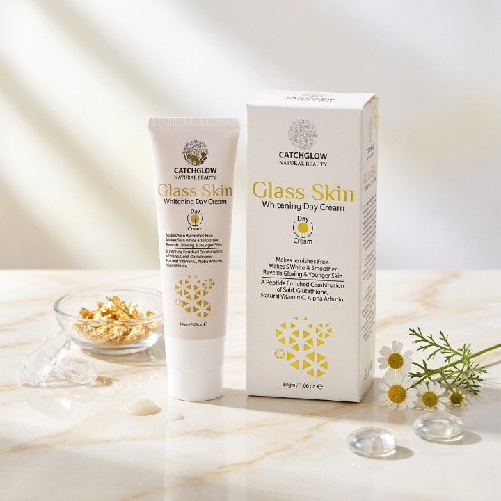 Catchglow Glass Skin Day Cream 30g — Radiant Glow & Brightening Skincare.
