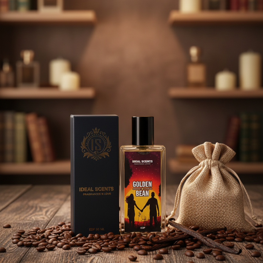 Golden Bean Perfume 50ml – Unisex, Long-Lasting