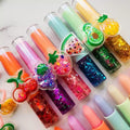 2 In 1 Flavored Fruit Lip Balm Plus Lip Oil Providing Nourishing Care Smooth Application Everyday Lip Care