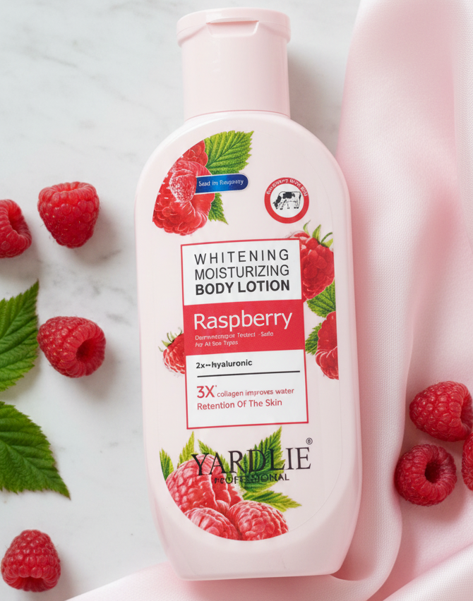 Yardlie Professional Raspberry Whitening & Moisturizing Body Lotion