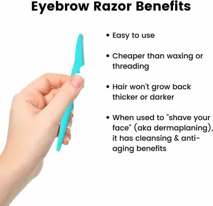 Tinker Eyebrow and Face Razor Set – Pack of 3 Plastic Razors