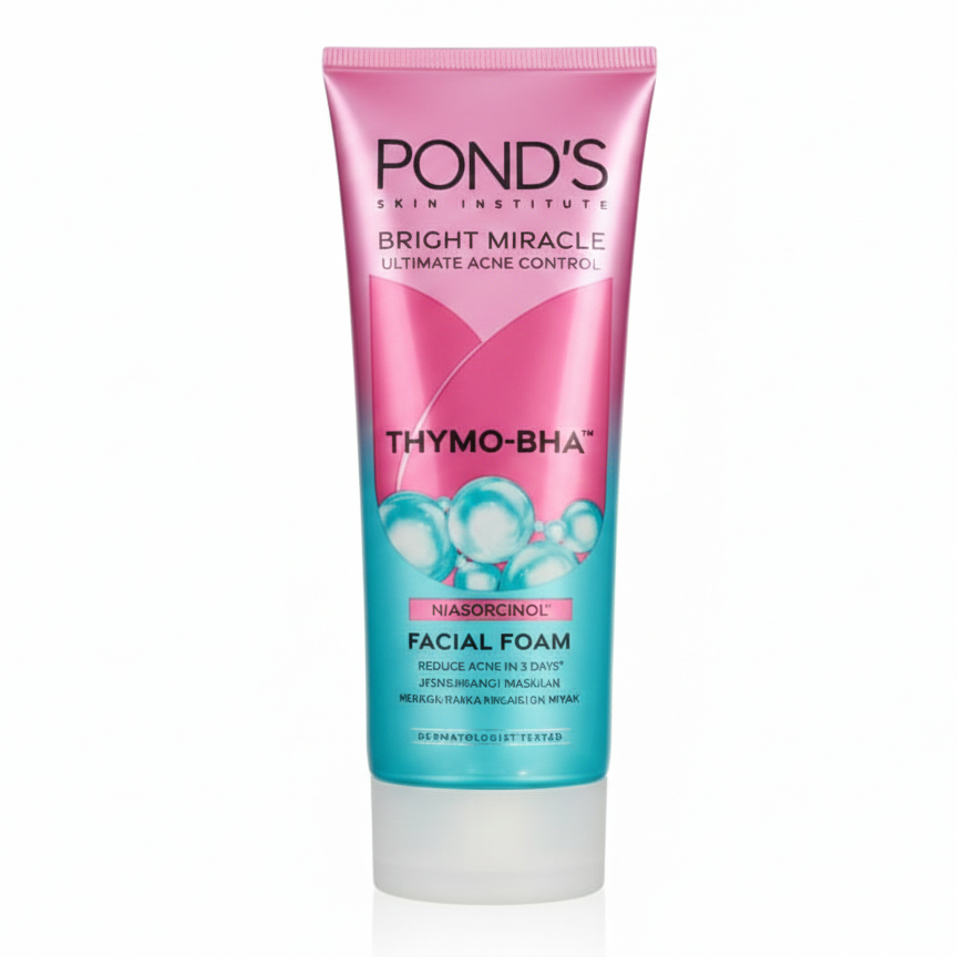 POND’S Bright Miracle Thymo-BHA Facial Foam – Ultimate Acne Control Face Wash