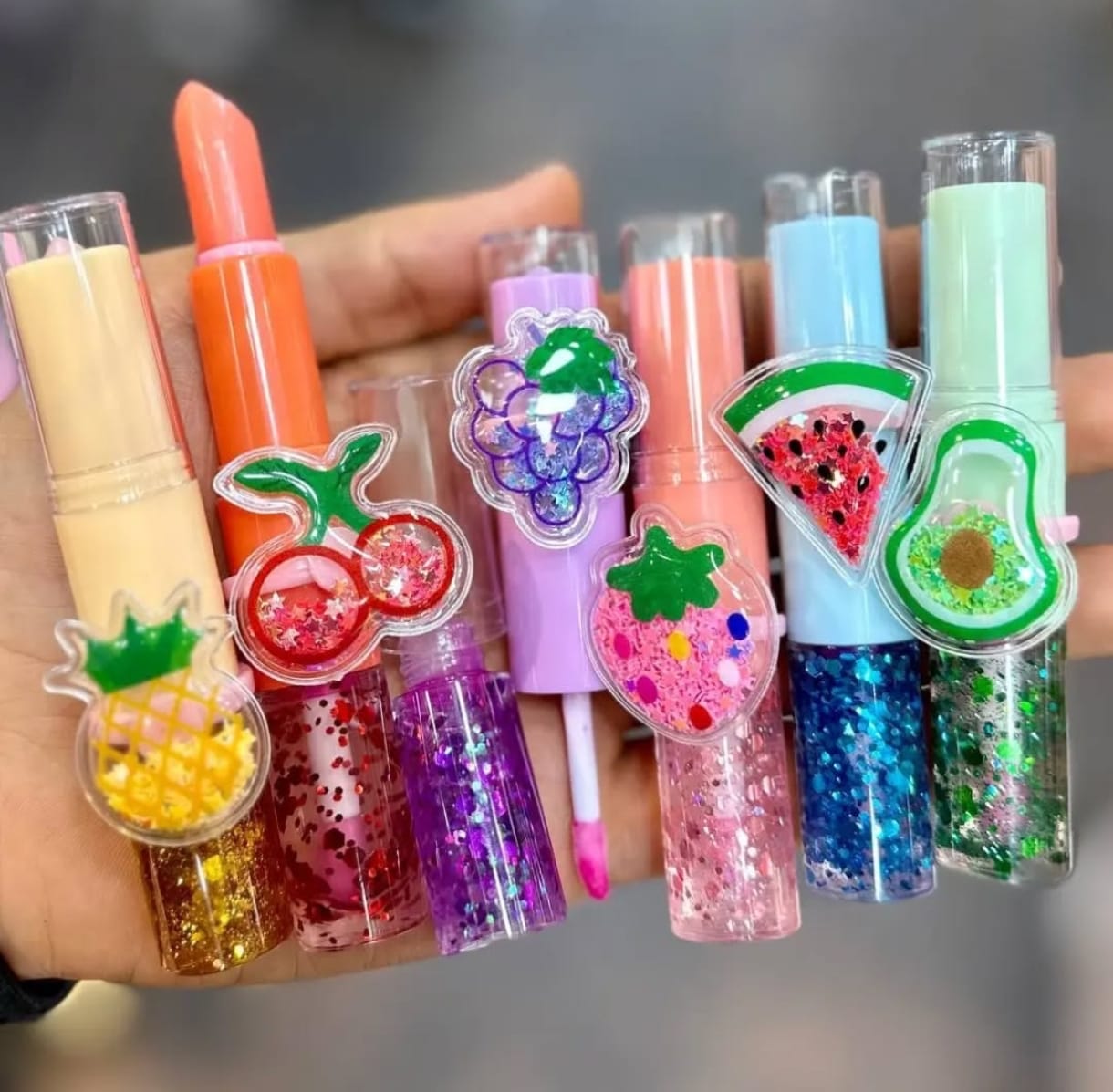 2 In 1 Flavored Fruit Lip Balm Plus Lip Oil Providing Nourishing Care Smooth Application Everyday Lip Care
