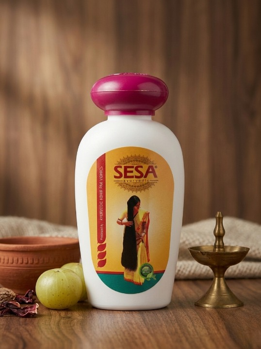 SESA Hair Oil 100ml – Anti Dandruff & Lice | For Hair Growth, Scalp Infection & Stress Relief | Made in India