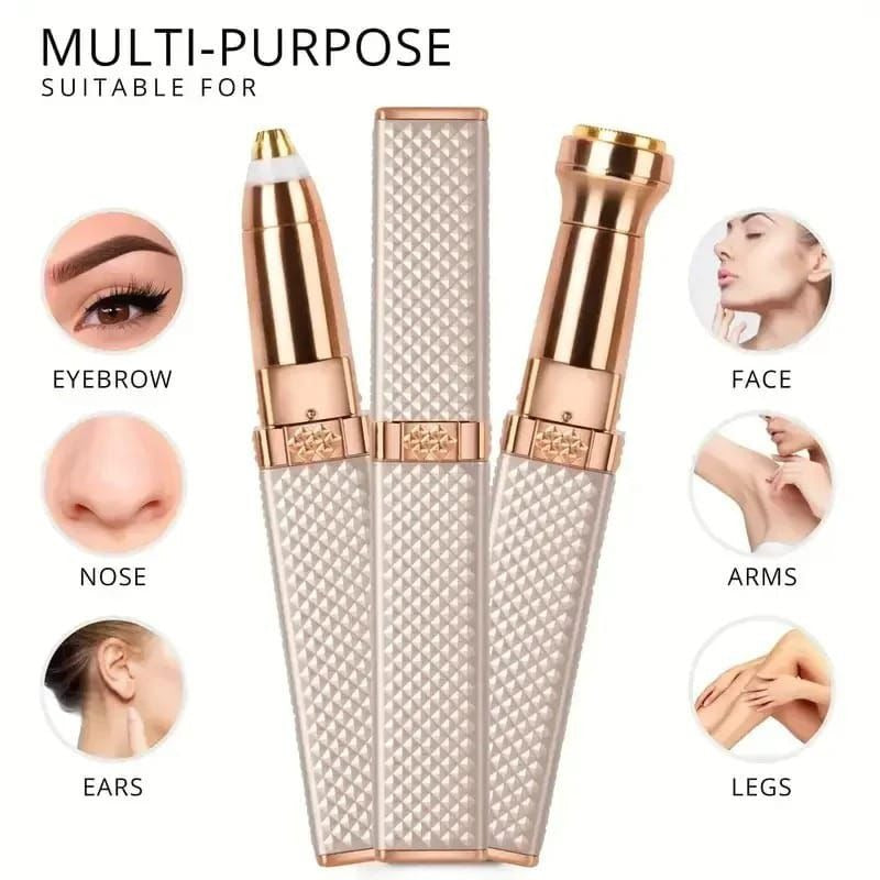 2-in-1 Flawless Facial & Eyebrow Hair Remover – Precision Trimmer