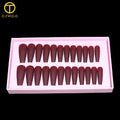 24 Pcs Matte Perfection – O.TWO.O Brown Nail Polish for a Luxe Look