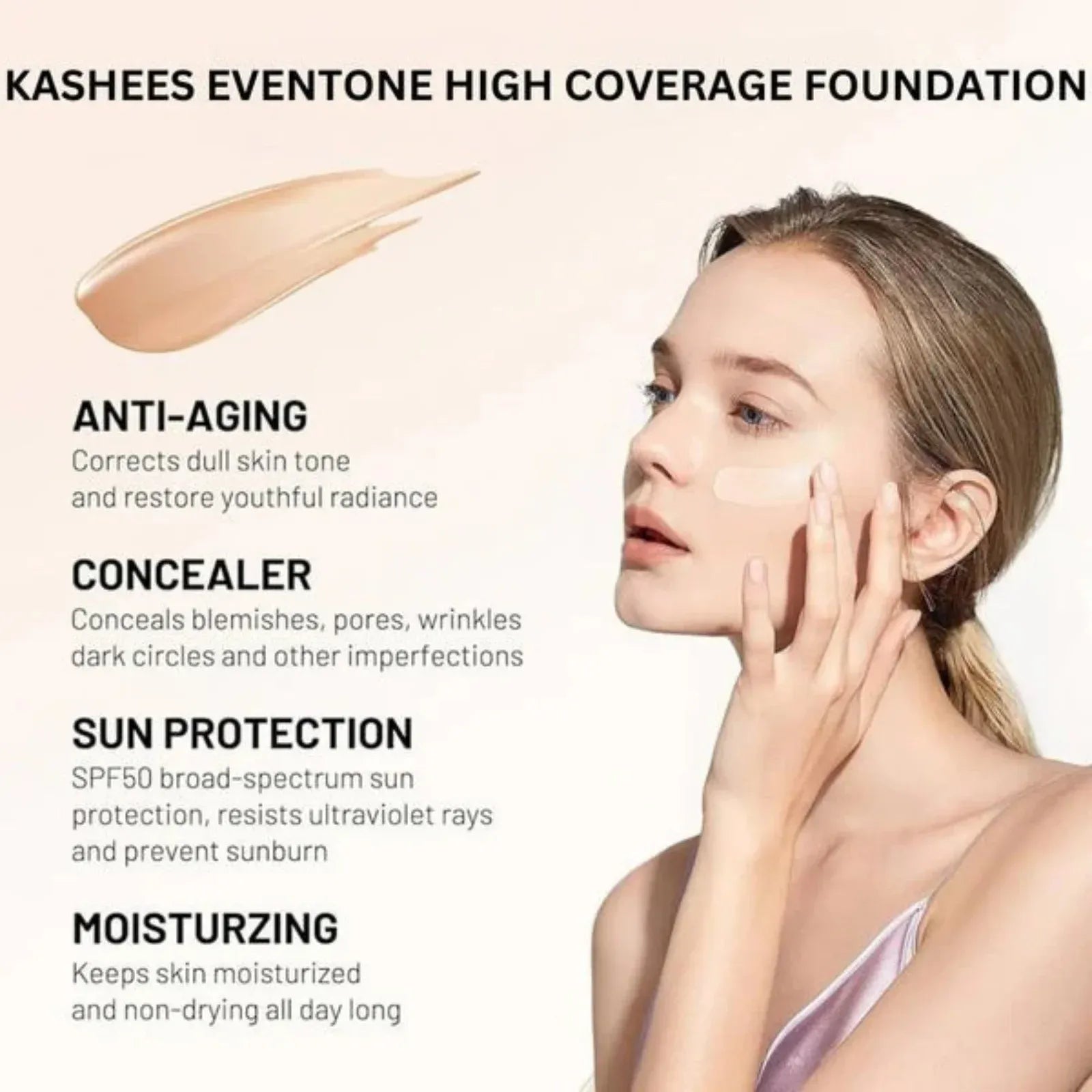 Kashees Eventone High Coverage Foundation