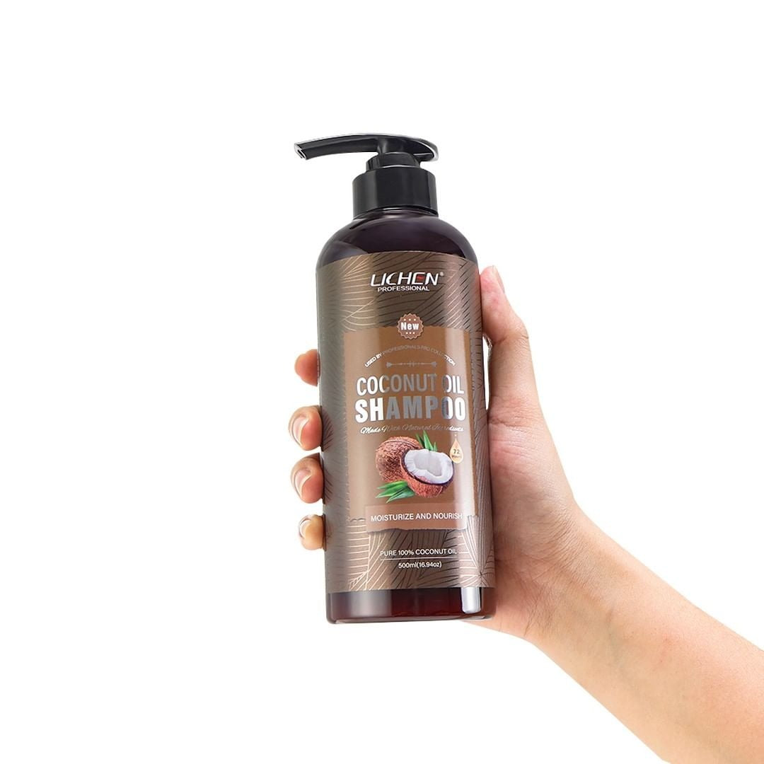 Lichen Hair Shampoo - Lichen Coconut Oil Shampoo, Sulfate Free, Paraben Free, Silicone Free, Color Safe, and Vegan Hair Shampoo - 500 ml